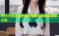农村小伙进山挖蘑菇全程记录精彩视频分享