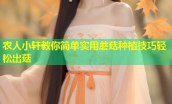 农人小轩教你简单实用蘑菇种植技巧轻松出菇