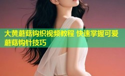 大黄蘑菇钩织视频教程 快速掌握可爱蘑菇钩针技巧