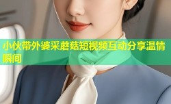 小伙带外婆采蘑菇短视频互动分享温情瞬间